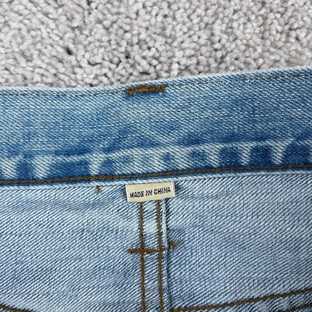 J Crew Mens Jeans 30x32 Blue 484 Slim Fit Kaihara Japanese Denim Ripped Distress